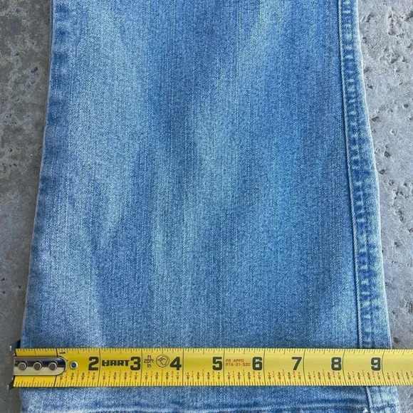 Lee Relaxed Bootcut at the waist light blue Flared Jeans. Size 12S - Picture 12 of 14